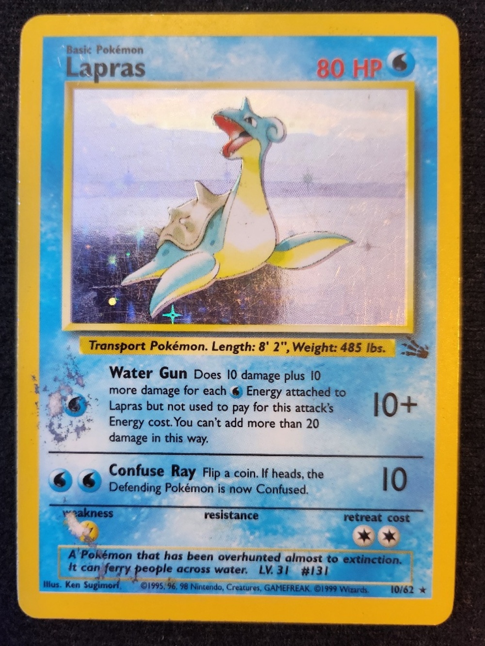 Lapras (10/62) - Pokémon Trading Card Game - Fossil (1999)